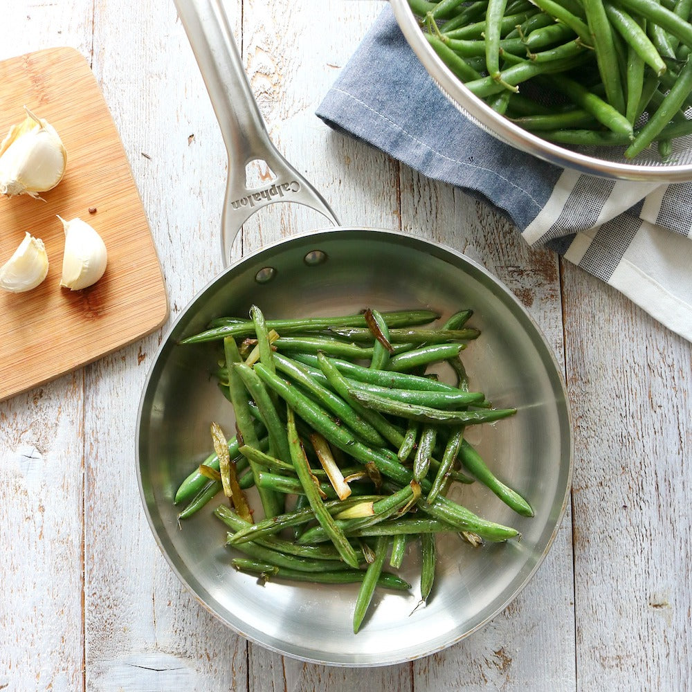 Garlicky Green Beans with Scallions